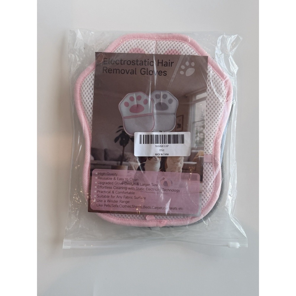 Electrostatic Hair Removal Gloves New 2 Pack